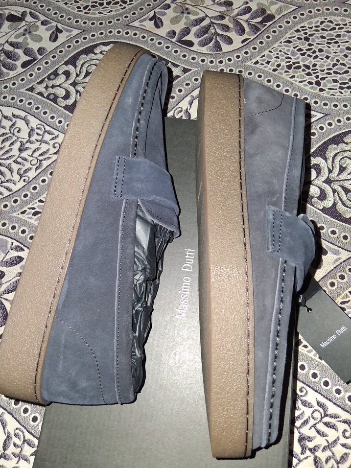 Gri Süet Erkek Loafer Ayakkabı - Görsel 2