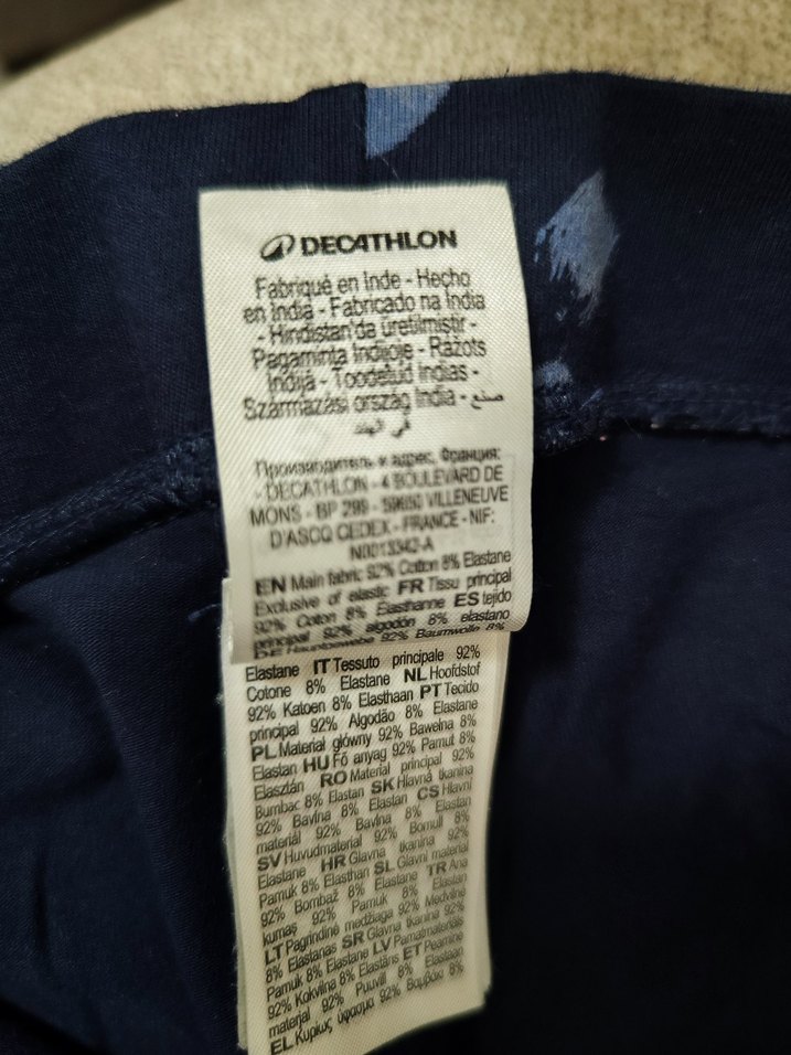 Kızlar için Lacivert Bağlama Desenli Tayt - Görsel 3