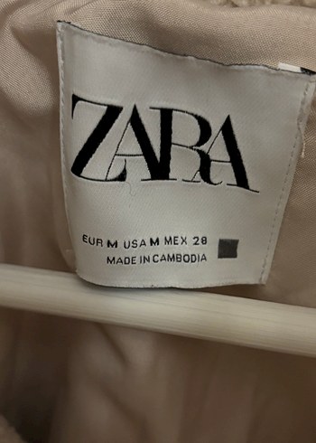 Peluş Detaylı Kısa Bej Kadın Ceket - Görsel 2