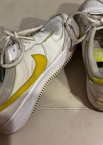 Nike Air Sarı Platform Spor Ayakkabı - Görsel 3