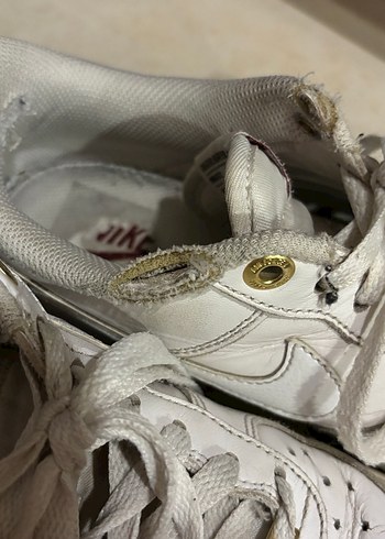 Beyaz Bağcıklı Kadın Sneaker - Görsel 3