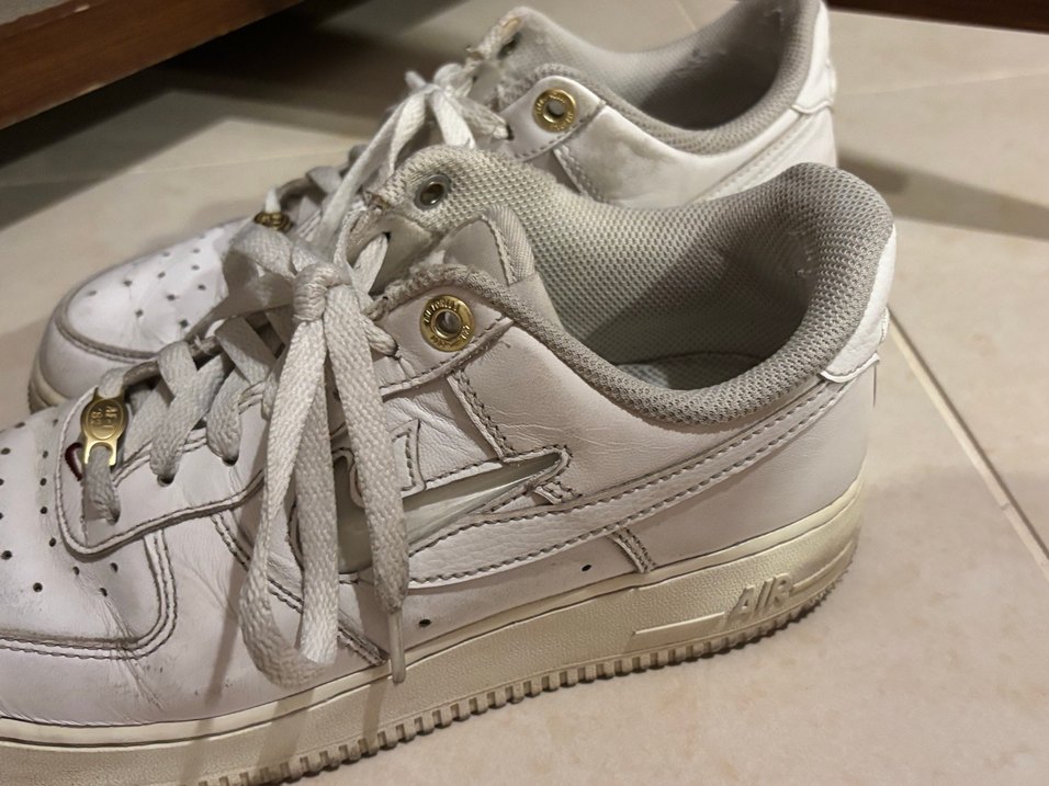 Beyaz Bağcıklı Kadın Sneaker - Görsel 4