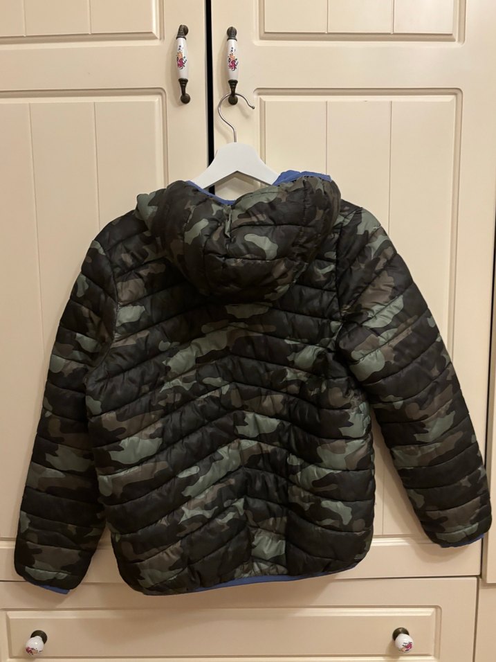 Erkek Çocuk Kamuflaj Desenli Fermuarlı Mont - Görsel 3