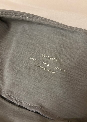 Gri İspanyol Paça Kadın Oysho Tayt - Görsel 3