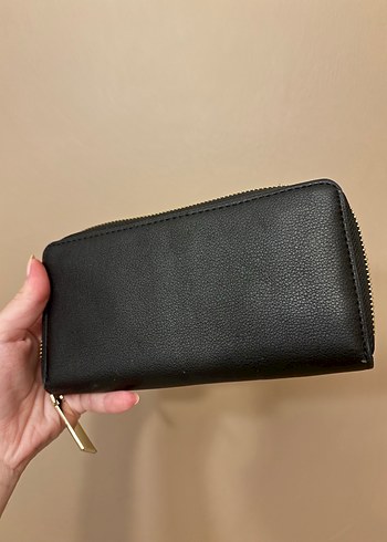 Calvin Klein Siyah Deri Fermuarlı Kadın Cüzdanı - Görsel 5