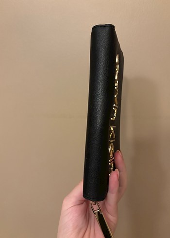 Calvin Klein Siyah Deri Fermuarlı Kadın Cüzdanı - Görsel 4