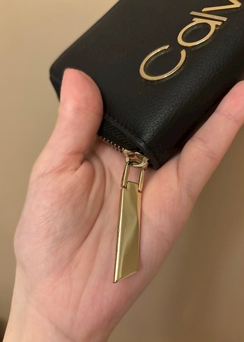 Calvin Klein Siyah Deri Fermuarlı Kadın Cüzdanı - Görsel 6