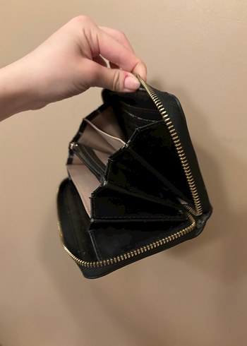 Calvin Klein Siyah Deri Fermuarlı Kadın Cüzdanı - Görsel 2