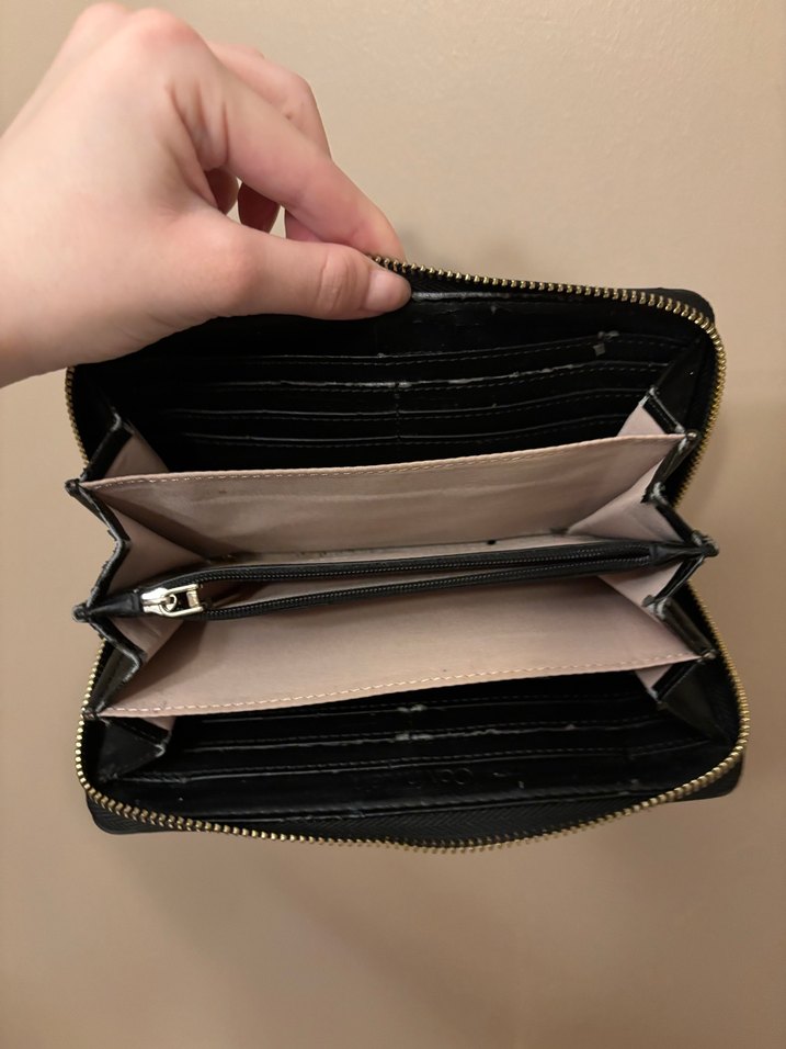 Calvin Klein Siyah Deri Fermuarlı Kadın Cüzdanı - Görsel 3