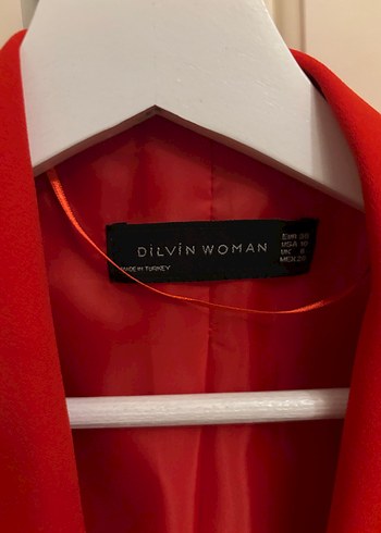 Klasik Kırmızı Kadın Blazer Ceket - Görsel 2