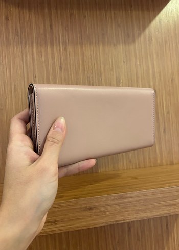 Bej Deri Kadın Tokalı Cüzdan - Görsel 7