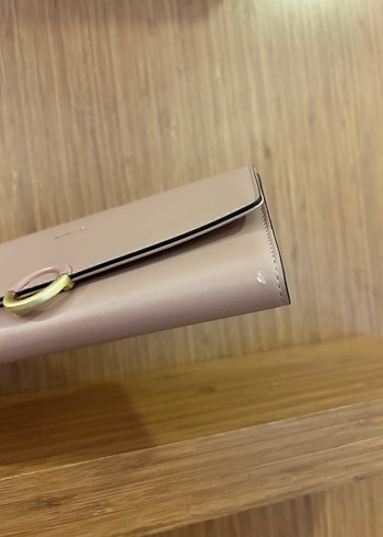 Bej Deri Kadın Tokalı Cüzdan - Görsel 5