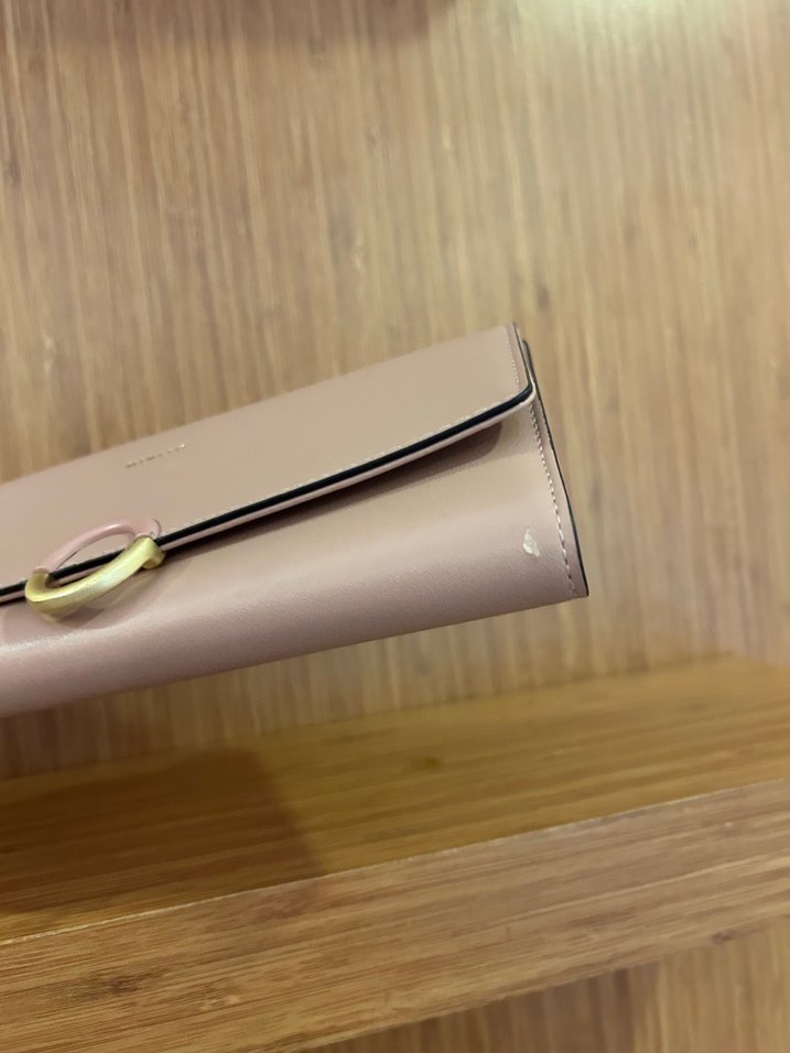 Bej Deri Kadın Tokalı Cüzdan - Görsel 5