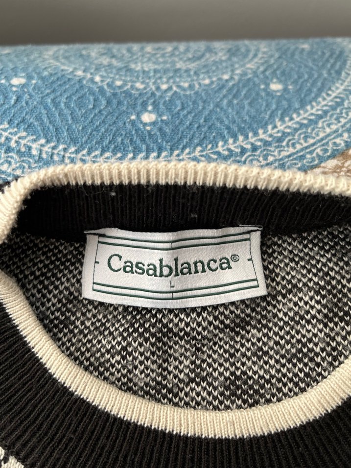 CASABLANCA Desenli Örgü erkek Kazak - Görsel 2