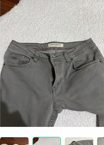 Emporio Armani Gri Slim Fit Jean Pantolon