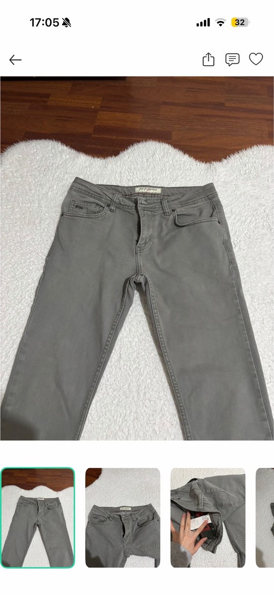 Gri Slim Fit Jean Pantolon — görsel 2/6