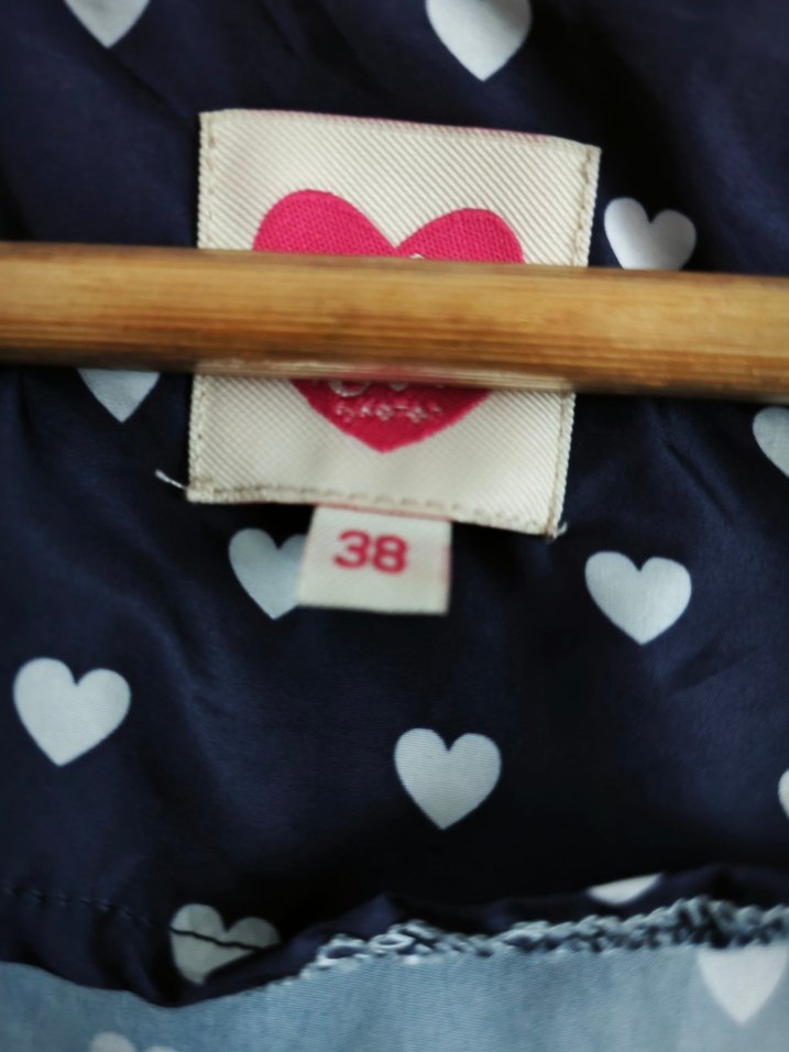 kadın Mavi Baskılı Düğmeli Yağmurluk - Görsel 3