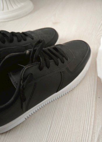 Siyah Bağcıklı Spor Ayakkabı - Görsel 4