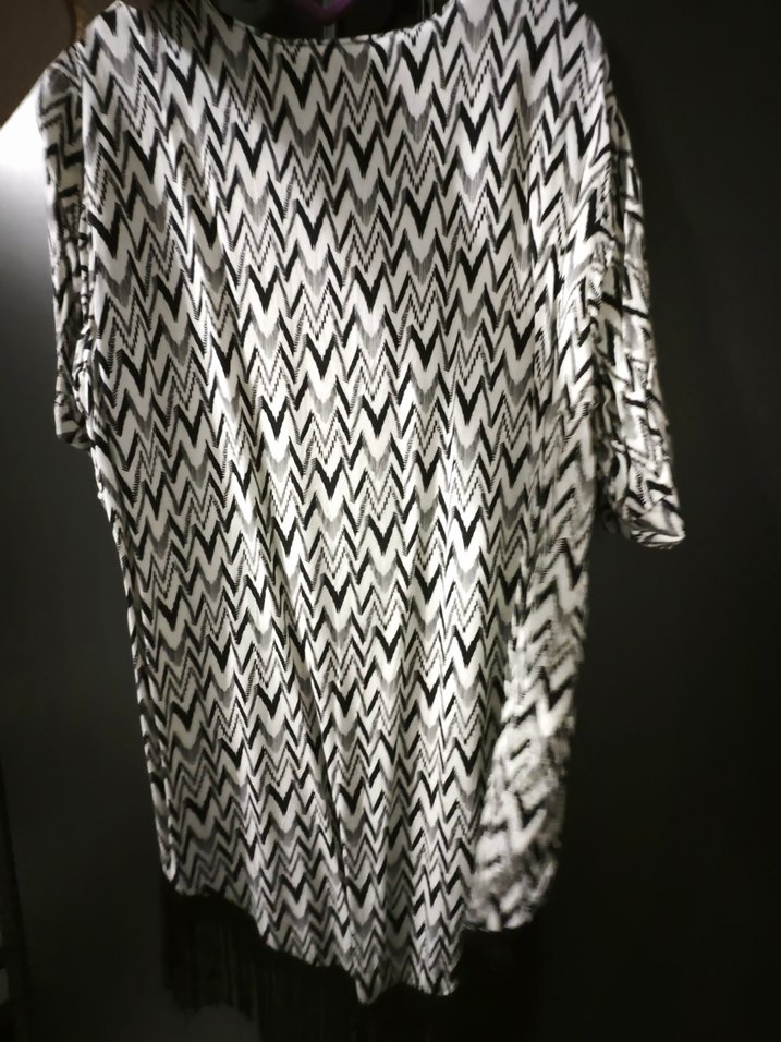 Bohem Gri Uzun Kollu Midi Kimono - Görsel 3