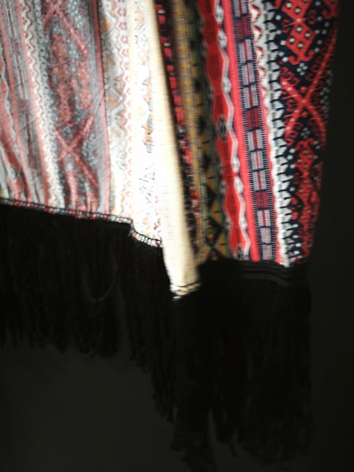 Uzun Desenli Bohem Kadın Kimono - Görsel 3