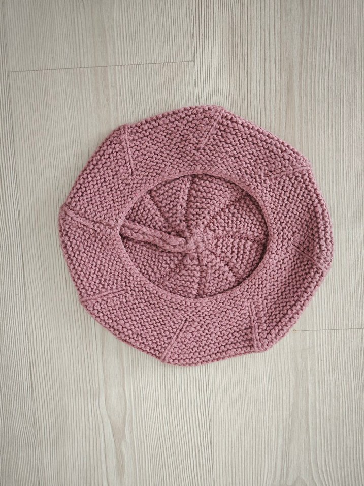 Pembe Örgü Bohem Bere - Görsel 3