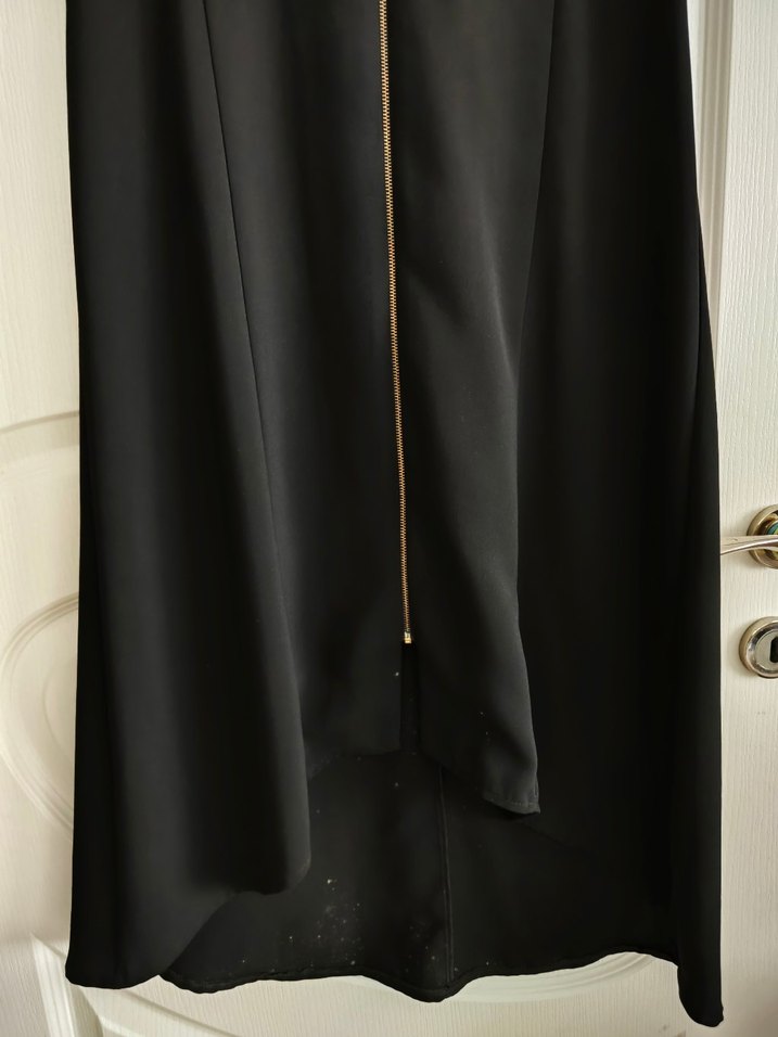 Siyah Uzun Kollu Fermuarlı tunik - Görsel 4