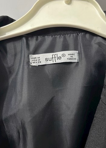 Kemerli Siyah Kadın Uzun Tulum - Görsel 2