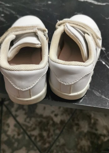 Kız Çocuk Beyaz Cırt Cırtlı Spor Ayakkabı - Görsel 5