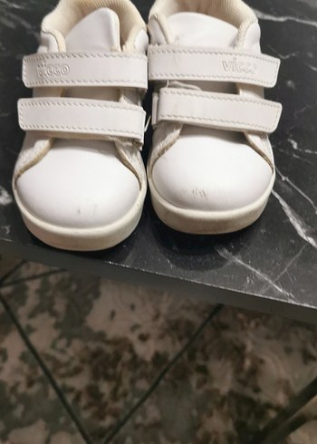 Kız Çocuk Beyaz Cırt Cırtlı Spor Ayakkabı - Görsel 2