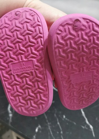 Kız Çocuk Pembe Crocs Terlik Velcro - Görsel 3