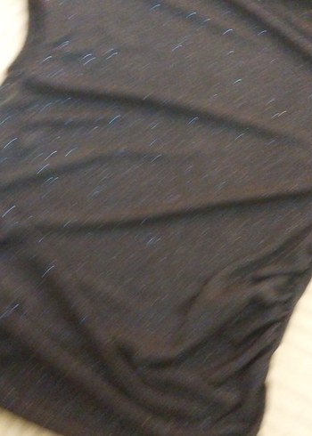 lacivert simli şık bluz kolsuz - Görsel 3