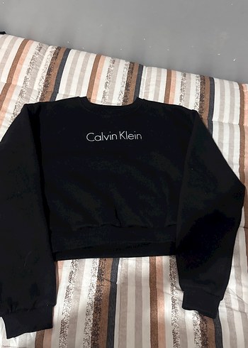 Calvin Klein Siyah Kadın Sweatshirt - Görsel 3