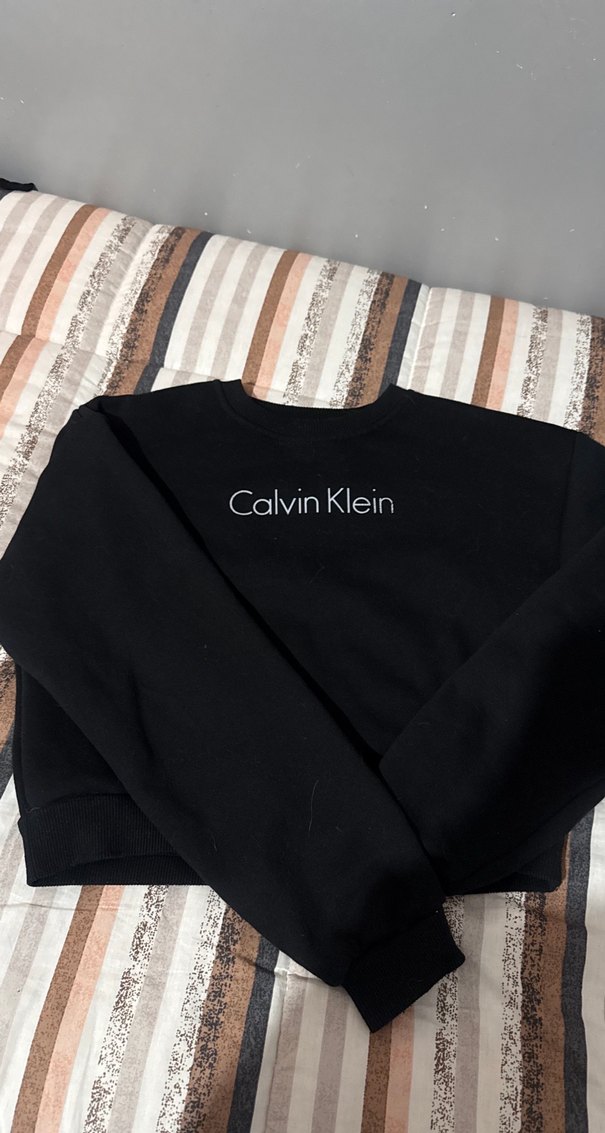 Calvin Klein Siyah Kadın Sweatshirt - Görsel 2