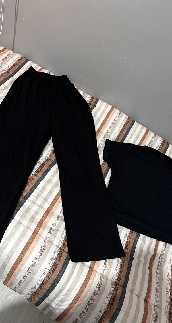 Siyah Mini Kadın Rahat takım. - Görsel 4