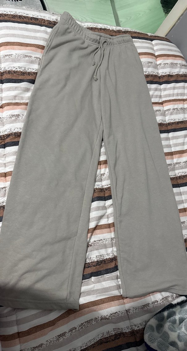 Gri Rahat Kesim Kadın Eşofman Altı - Görsel 4