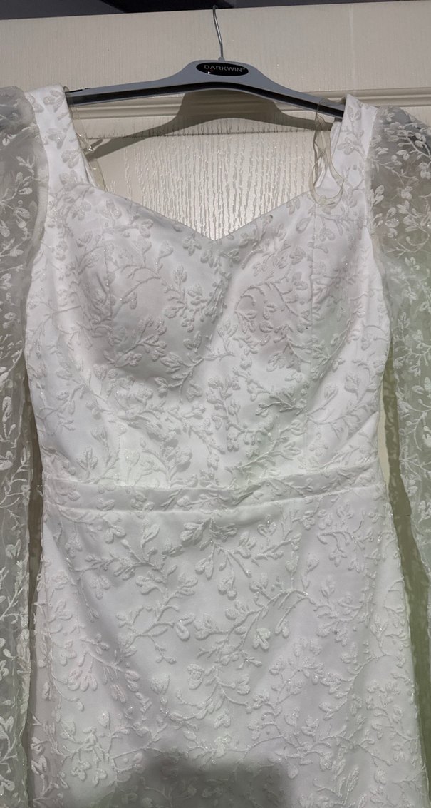 söz isteme elbise beyaz. - Görsel 4