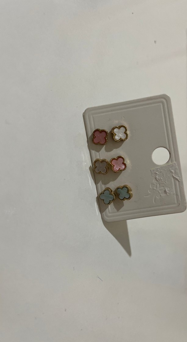 Renkli Mini Düğme Küpeler Seti - Görsel 2