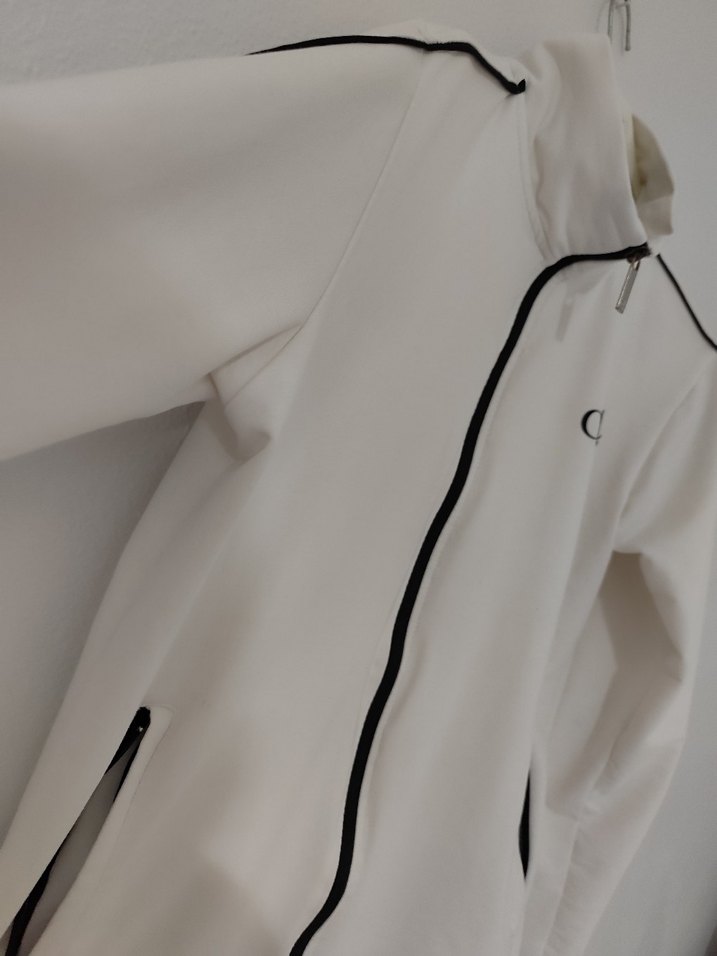 Calvin klein Beyaz Uzun Kollu Spor Ceket - Görsel 4