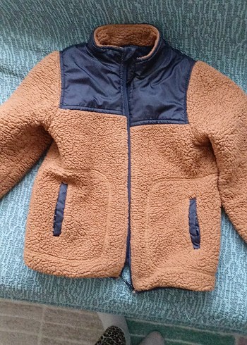 Kahverengi Kürklü Erkek Çocuk Kaban - Görsel 4