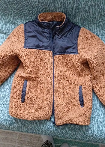 Kahverengi Kürklü Erkek Çocuk Kaban - Görsel 5