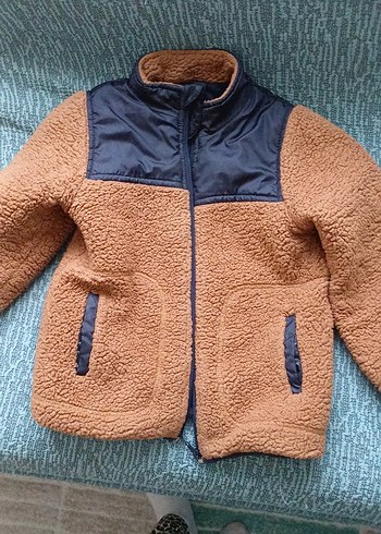 Kahverengi Kürklü Erkek Çocuk Kaban - Görsel 6