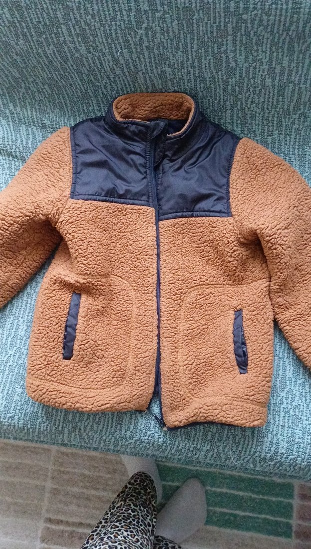 Kahverengi Kürklü Erkek Çocuk Kaban - Görsel 5