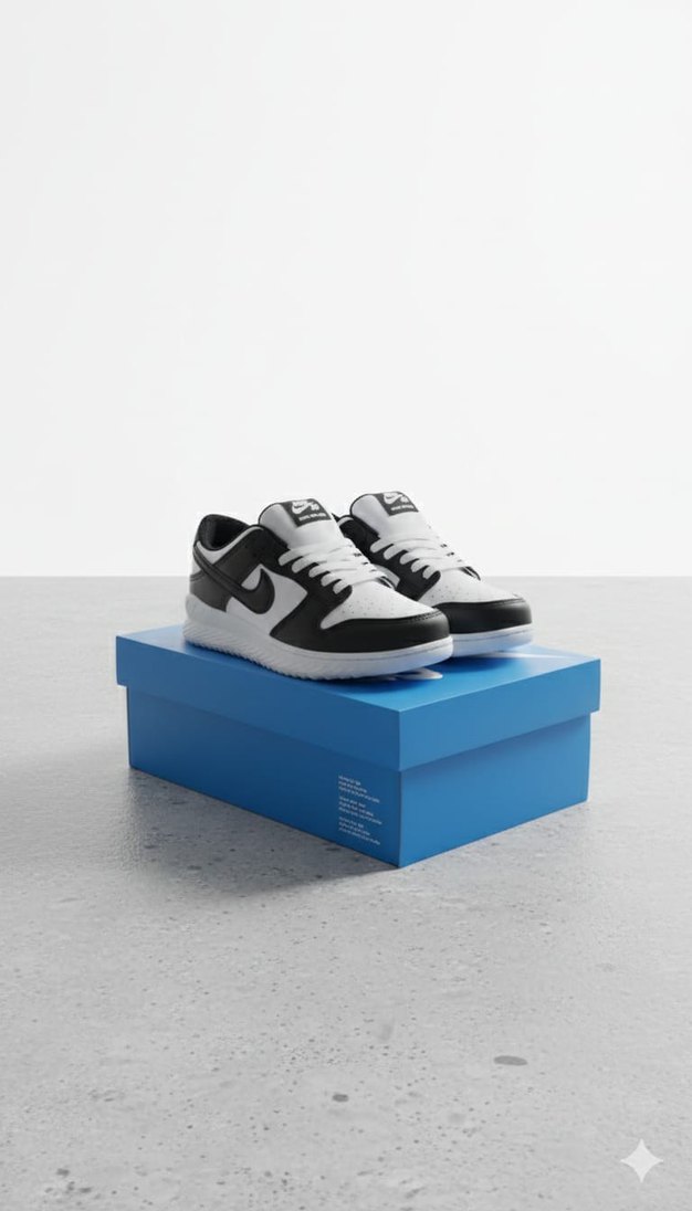 çocuk nike Beyaz Siyah  Spor Ayakkabı - Görsel 4