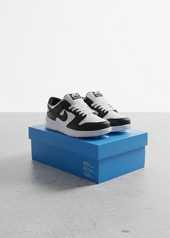 çocuk nike  Siyah Beyaz Blok Topuklu Spor Ayakkabı - Görsel 4