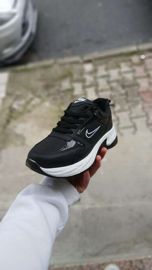 nike Siyah  Spor Ayakkabı Bağcıklı - Görsel 2