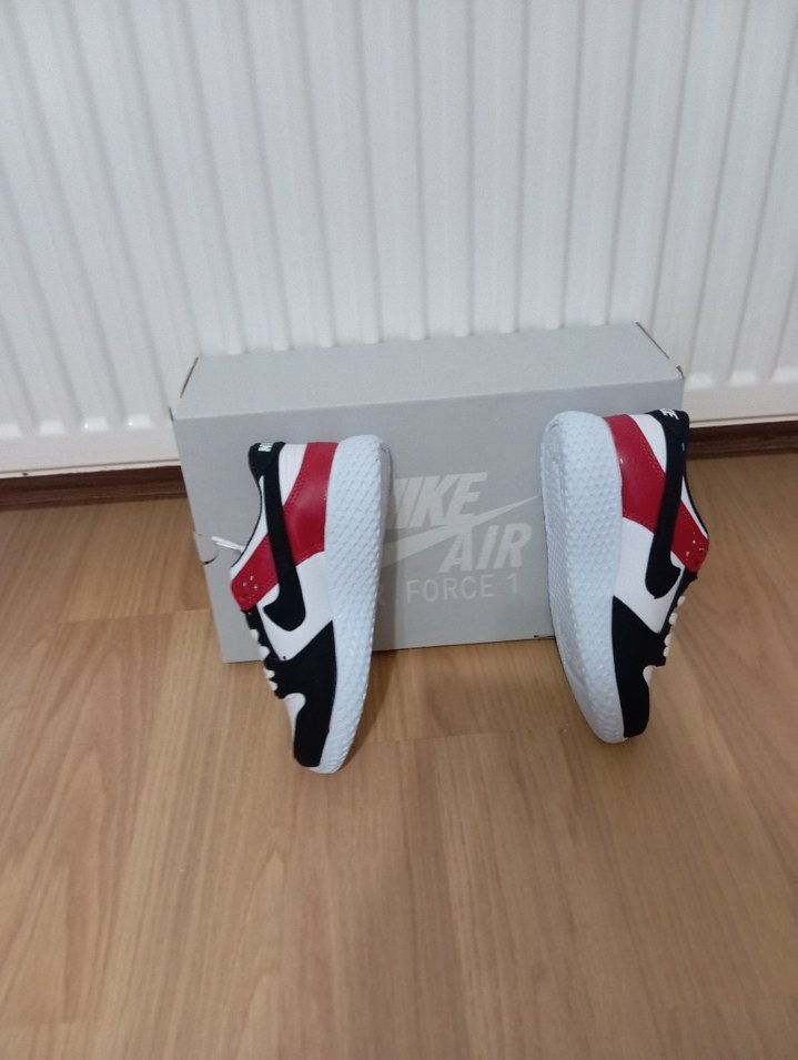 nike çocuk Beyaz Siyah Kırmızı Spor Ayakkabı - Görsel 5