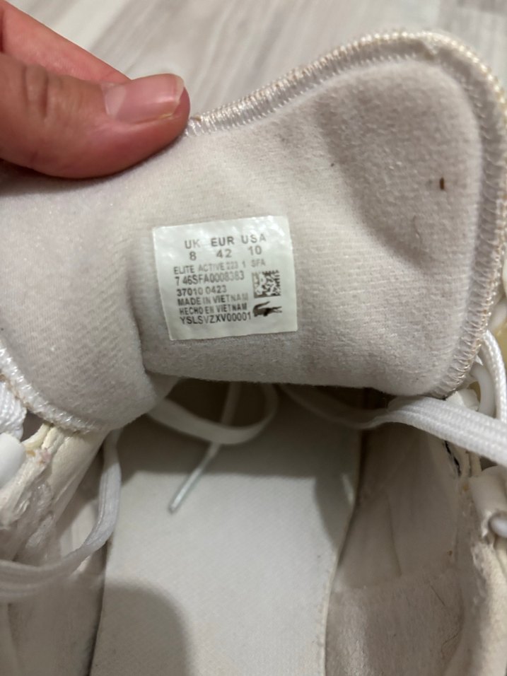 Erkek Beyaz Bağcıklı Spor Ayakkabı 42 - Görsel 3