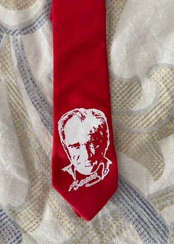Kırmızı Retro Erkek çocuk Kravat - Görsel 2
