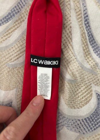 Kırmızı Retro Erkek çocuk Kravat - Görsel 3