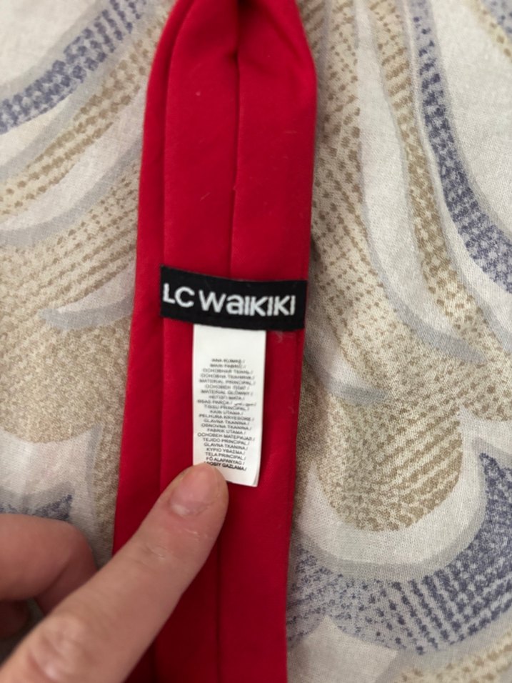 Kırmızı Retro Erkek çocuk Kravat - Görsel 3